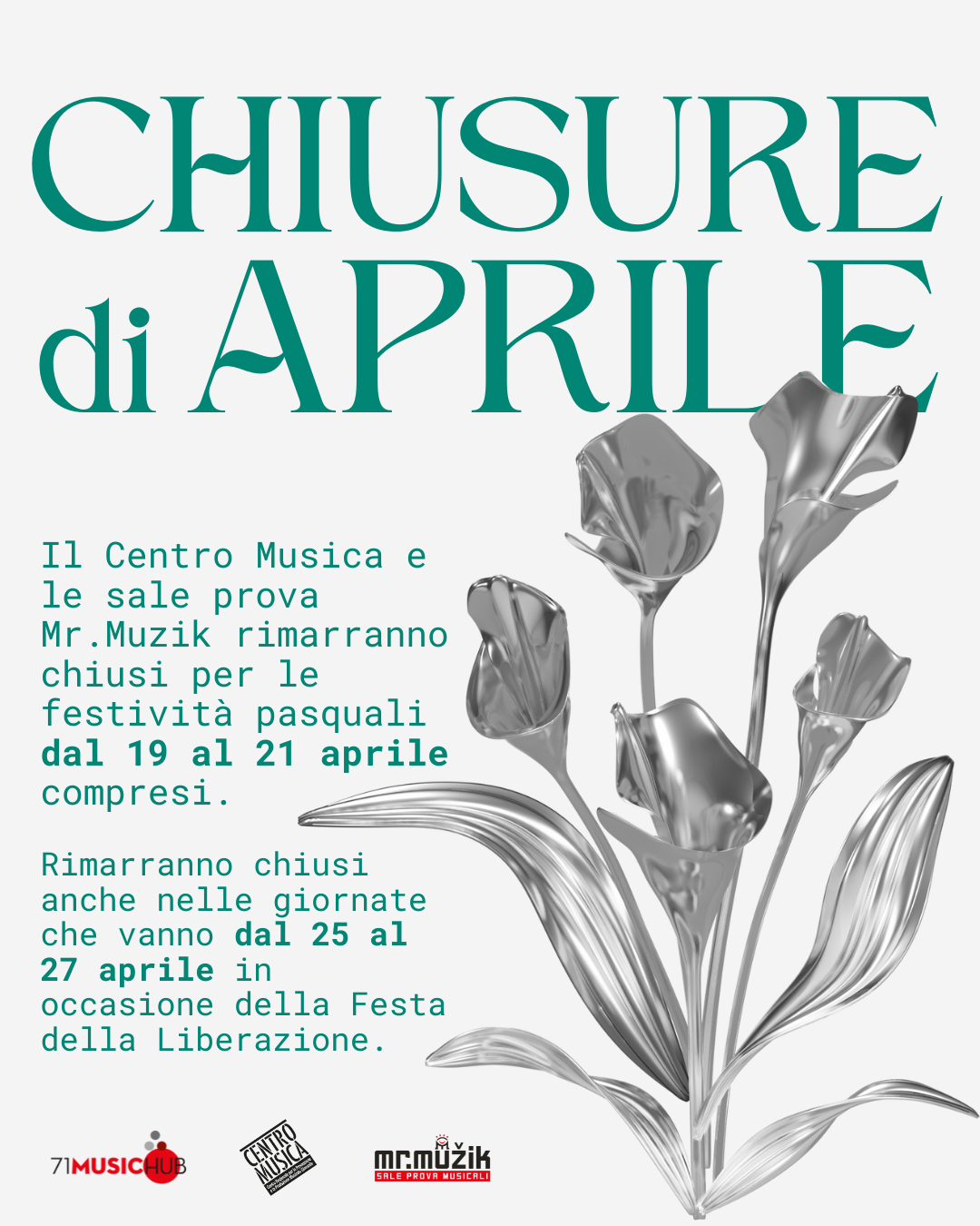 Le chiusure di aprile