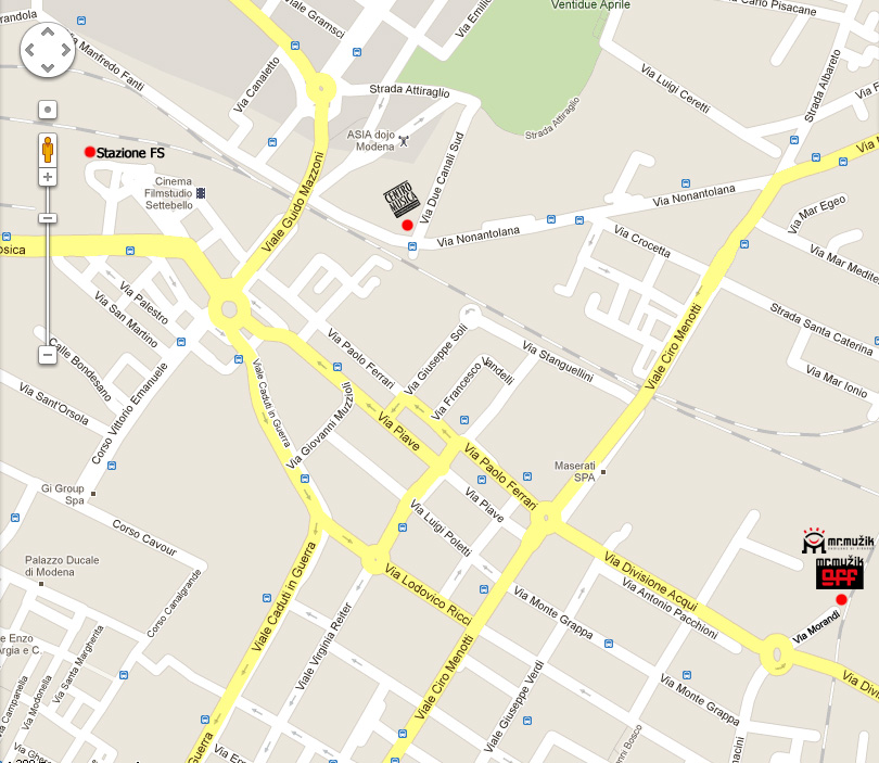 Mappa per raggiungere l'Off